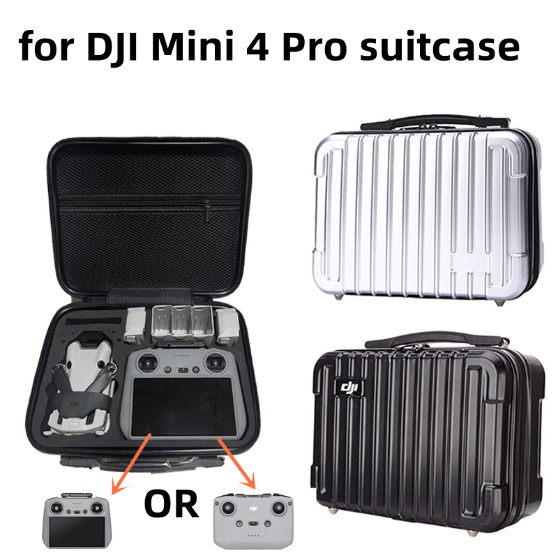 Dji Mini 4 Pro 手提箱 ABS 收納盒 Mini 4 Pro 無人機硬盒完整配件收納盒
