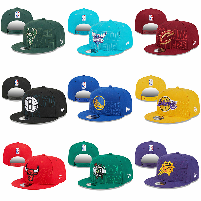 2023 NBA 球隊湖人隊凱爾特人隊公牛隊 Snapback 帽嘻哈帽帽子帆布純色帽