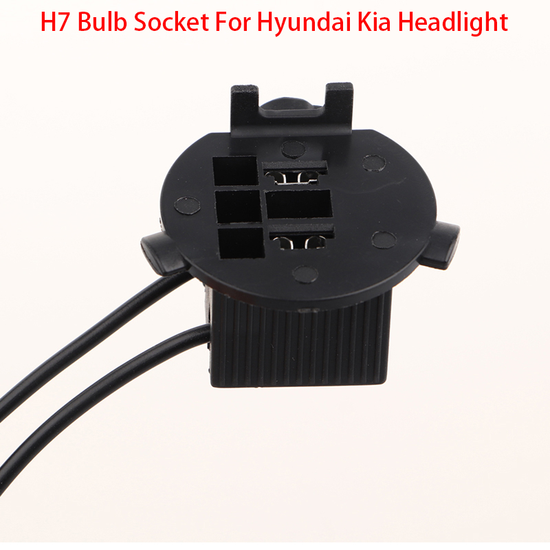 HYUNDAI 1 件裝汽車前照燈底座 H7 燈泡插座適用於現代起亞索納塔 Coupe Santafe Veloster