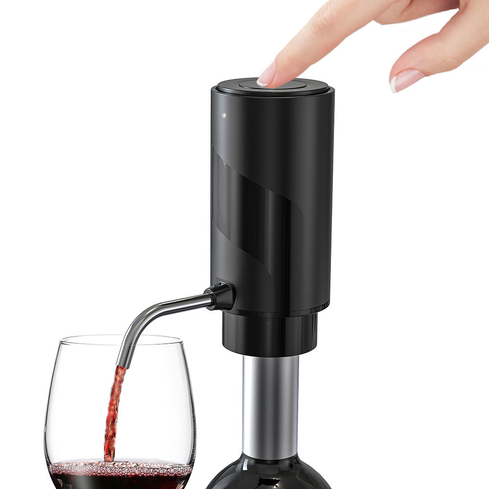 Aikaro 電動葡萄酒起泡器倒酒器自動電子醒酒器,可充電