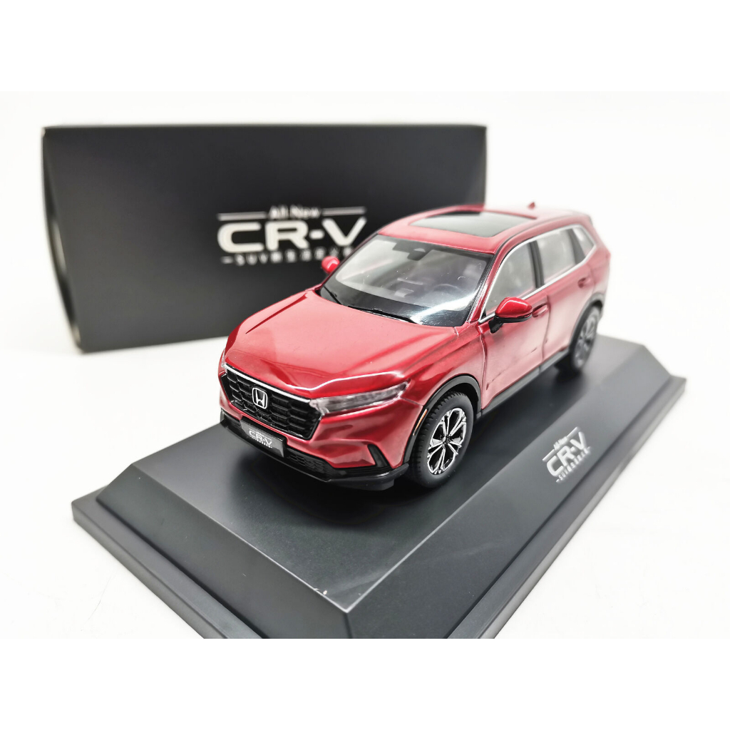 HONDA 全新 1/43 本田 CRV CR-V 2023 SUV 壓鑄金屬模型汽車玩具系列紅色