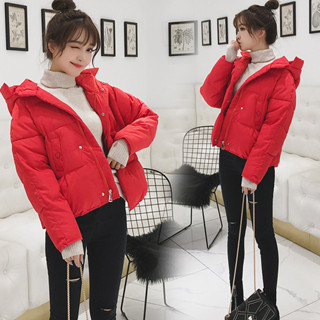 冬季夾克女連帽大衣棉羽絨女大衣加厚保暖服 SW326