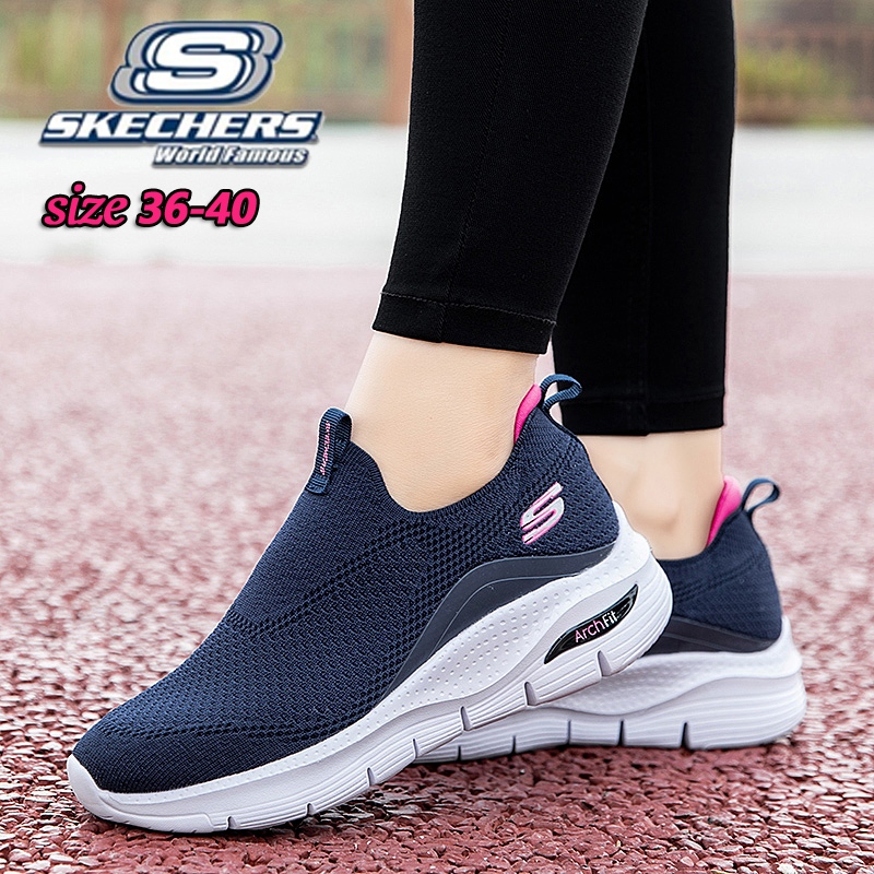 4色 *Skechers_ Arch-Fit 女士運動鞋女士運動跑鞋戶外透氣高品質女士休閒鞋