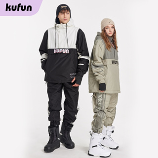 酷峰KUFUN單板滑雪服套裝韓國滑雪雪服上衣女男雙板戶外雪地防水加厚款雪衣雪褲