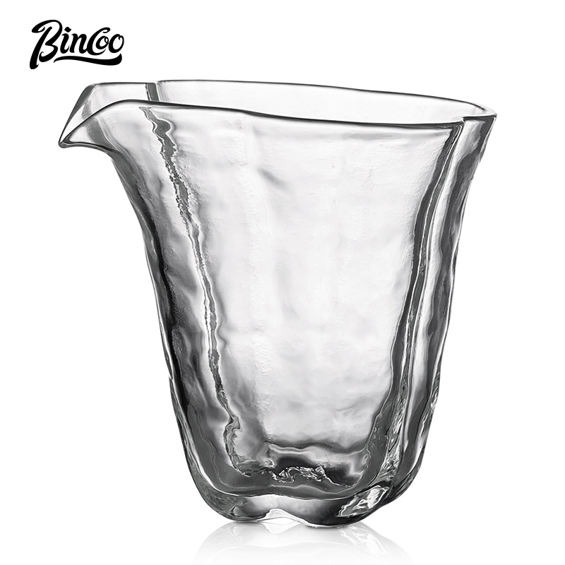 BINCOO 玻璃公道杯 加厚分茶器公杯 日式耐熱茶海水晶茶具套裝 高檔家用茶具配件 200ML/600ML