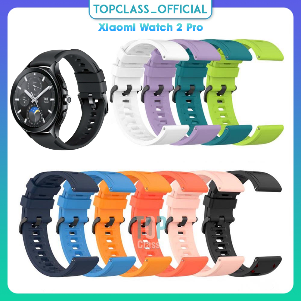 XIAOMI 適用於小米 Watch 2 Pro 智能手錶的矽膠錶帶,美觀時尚