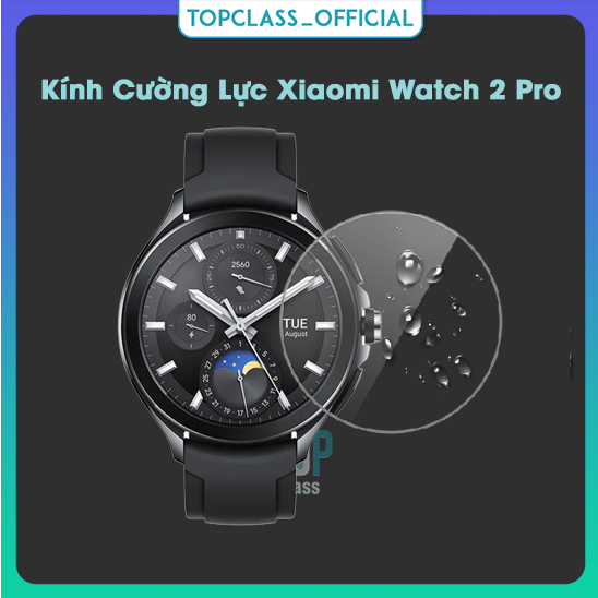 XIAOMI 適用於小米 Watch 2 Pro 智能手錶的 2 件套鋼化玻璃屏幕保護膜