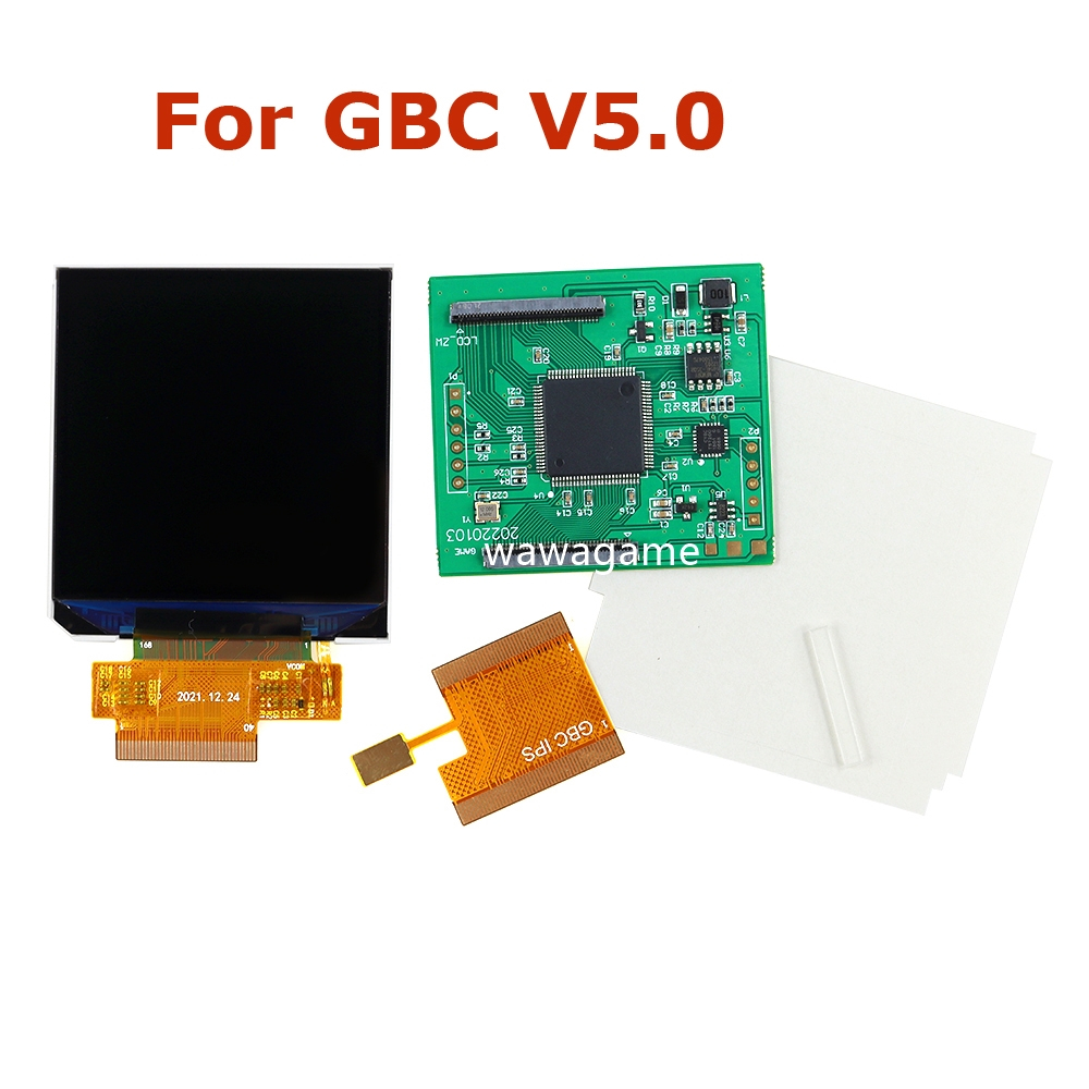 適用於 GBC v5.0 高亮度液晶屏 2.45 英寸高亮背光顯示屏 IPS 屏幕適用於 gameboy 顏色
