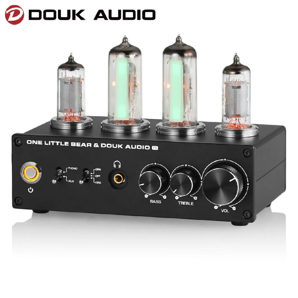 Douk Audio T9 HiFi Magic 6E2 真空管立體聲前置放大器 MM/MC 唱機舞台用於轉盤放大器