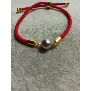 8 毫米非常美麗的 Aaaa 金/灰色南海貝殼圓形珍珠金手鍊 14K