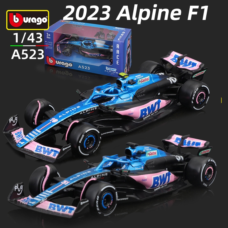 比美高1:43 BWT Alpine A523 F1賽車模型一級方程式賽事合金車模2023賽季