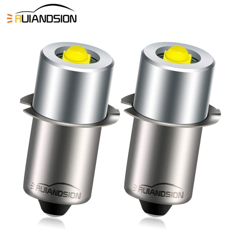 Ruiandsion DC 3W P13.5S LED 手電筒燈泡白色適用於磁鐵工作手電筒燈寬電壓 3-6V 4-30V