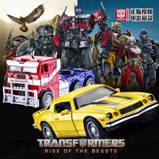 TRANSFORMERS 變形金剛仿真合金車模擎天柱大黃蜂合金車模