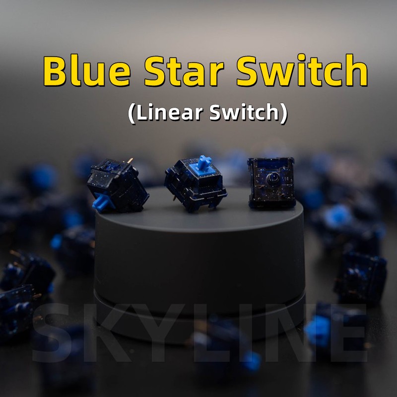 【現貨】SKYLINE Blue Star Switch (1030-Packs)機械鍵盤開關 3pin 潤滑線性開關熱