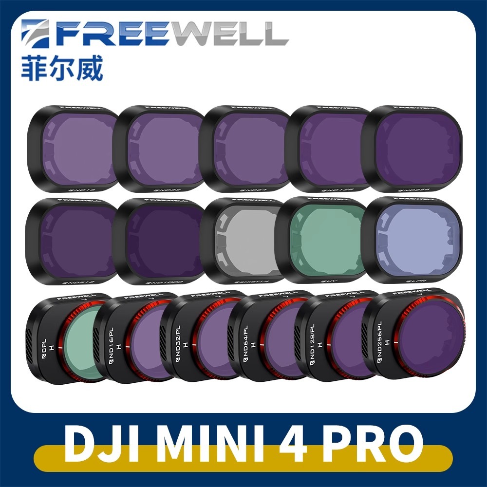 Freewell mini4pro濾鏡 FREEWELL ND調光鏡CPL偏光鏡,可變ND防光損濾鏡