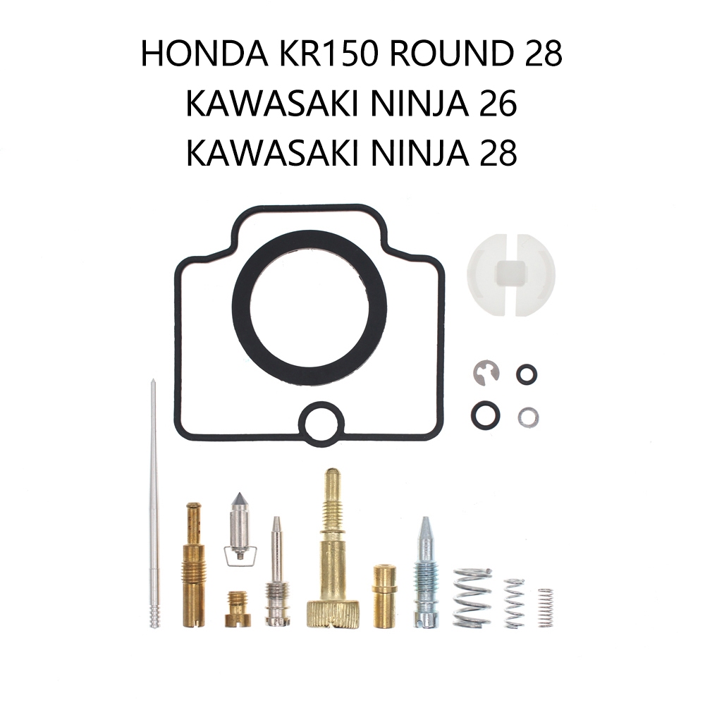 HONDA 摩托車化油器維修套件適用於 KR150 ROUND 28 KAWASAKI NINJA 26 28 ZX15