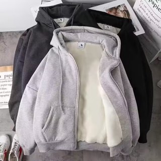 運動衫連帽衫女秋冬毛絨保暖蓬鬆雙連帽衫套頭衫寬鬆柔軟厚連帽衫上衣適合青少年