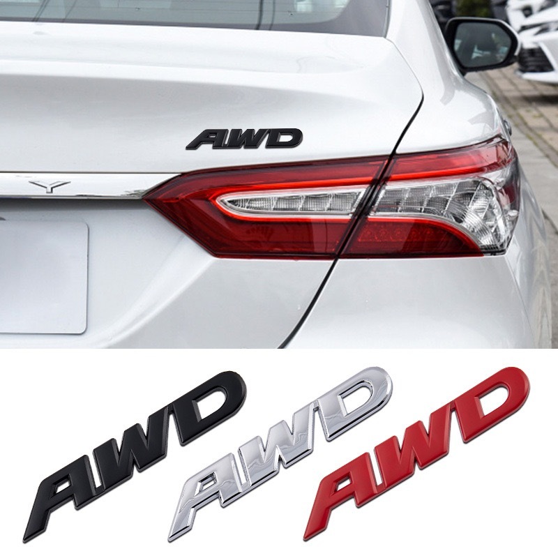 MAZDA HONDA BMW 3d 金屬 AWD 標誌標誌貼紙 4WD 徽章貼花標誌大眾豐田本田福特奔馳奧迪寶馬別克歐