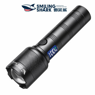 微笑鯊正品 SD8110 強光手電筒 Led M60 6000LM 超亮遠射手電筒 防水Type C 多功能戰術應急燈