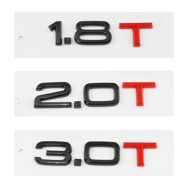 【奧迪】1.8T 2.0t 3.0T 排量標誌適用於奧迪 A1 A2 A3 A4 A5 A6 A7 A8 Q3 Q5 Q