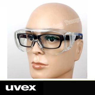 Uvex 9161305 防霧防護眼鏡防沙實驗室安全護目鏡罩
