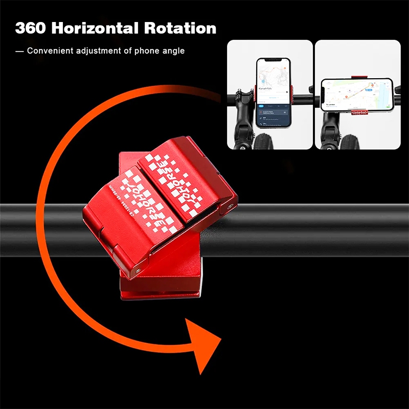 JOHORSE 自行車手機支架鋁合金手機架環形防震手機支架適用於 Brompton 折疊自行車摩托車電動車