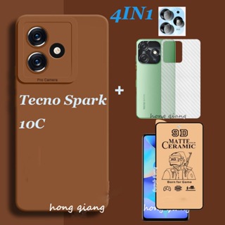 (4IN1 液態矽膠 Tecno Spark 10 pro 軟殼 Spark GO 2023 Spark 8C Spar