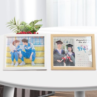 Gifthing 客製化拼圖 帶相框 全家福 客製禮物 婚紗照 照片拼圖 1000片 紀念禮物 情侶生日禮 來圖客製
