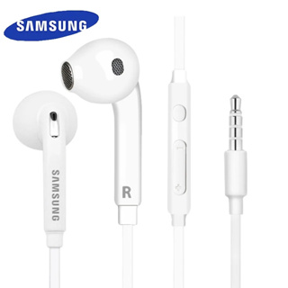 SAMSUNG 三星入耳式耳機帶麥克風/遙控音量控制麵條線高清深低音 3.5MM 耳機適用於 Galaxy S6 S7