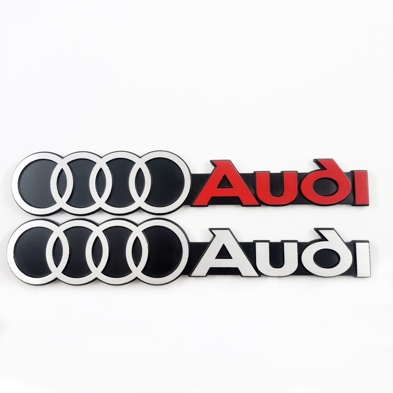 1 x 3D 金屬 Quattro 奧迪運動標誌汽車汽車裝飾徽章徽章貼紙貼花替換奧迪