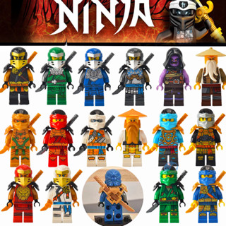 【zizi show】幻影忍者 旋風忍者 積木 人偶 相容樂高/lego 套裝組合 8款一組袋裝