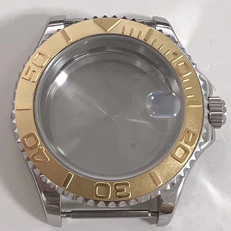 40mm 錶殼陶瓷凸起表圈遊艇錶殼手錶配件適用於 NH35A/NH36A/4R36/7S 機芯