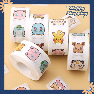 精品小紅書同款500貼寶可夢卷卷貼 POKEMON手帳素材 可愛卡通封口貼 兒童獎勵貼 DIY裝飾貼配件 文具貼紙 圓點