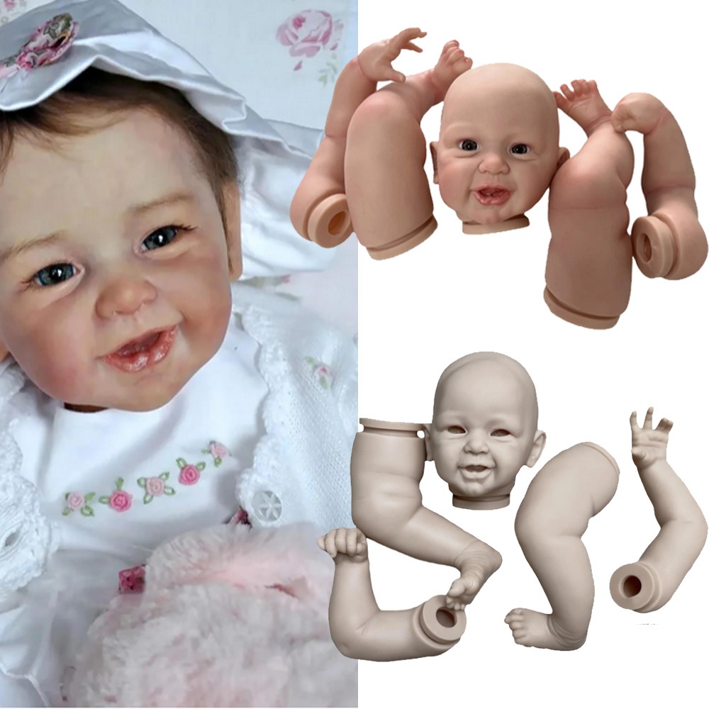 20 英寸重生娃娃套件鳳凰微笑嬰兒彩繪/未上漆 DIY 未組裝新生嬰兒娃娃零件