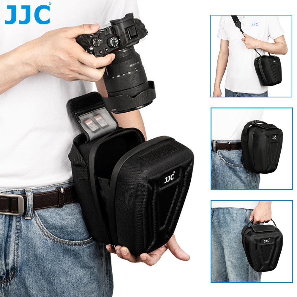 JJC 微單相機腰包 硬殼收納保護包 Canon EOS R100 R50 R10 R8 R7 R6 II R5 RP