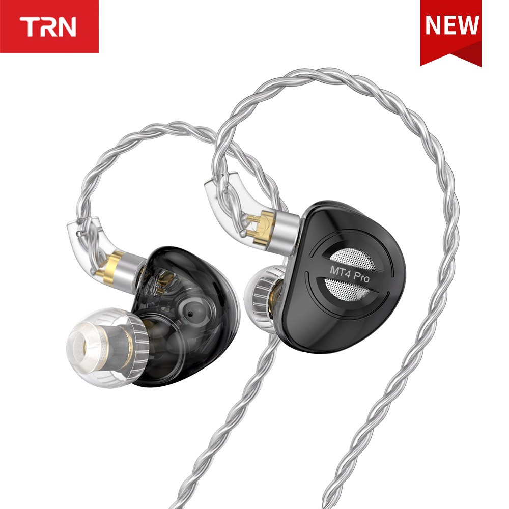 TRN MT4 PRO陞級款入耳式耳機HiFi雙動圈振膜耳機Type-C帶麥耳機