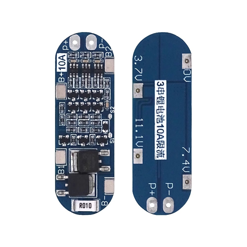3串11.1V 12V 12.6V鋰電池保護板 有過充 過放 短路功能 10A限流
