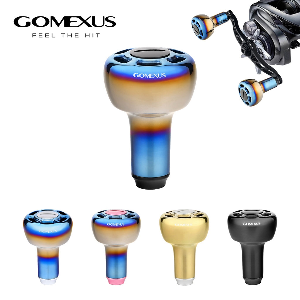 【Gomexus】T30超輕彩鈦合金改裝握丸貢丸路亞微物可裝Shimano Daiwa Ryobi捲線器釣魚改裝配件