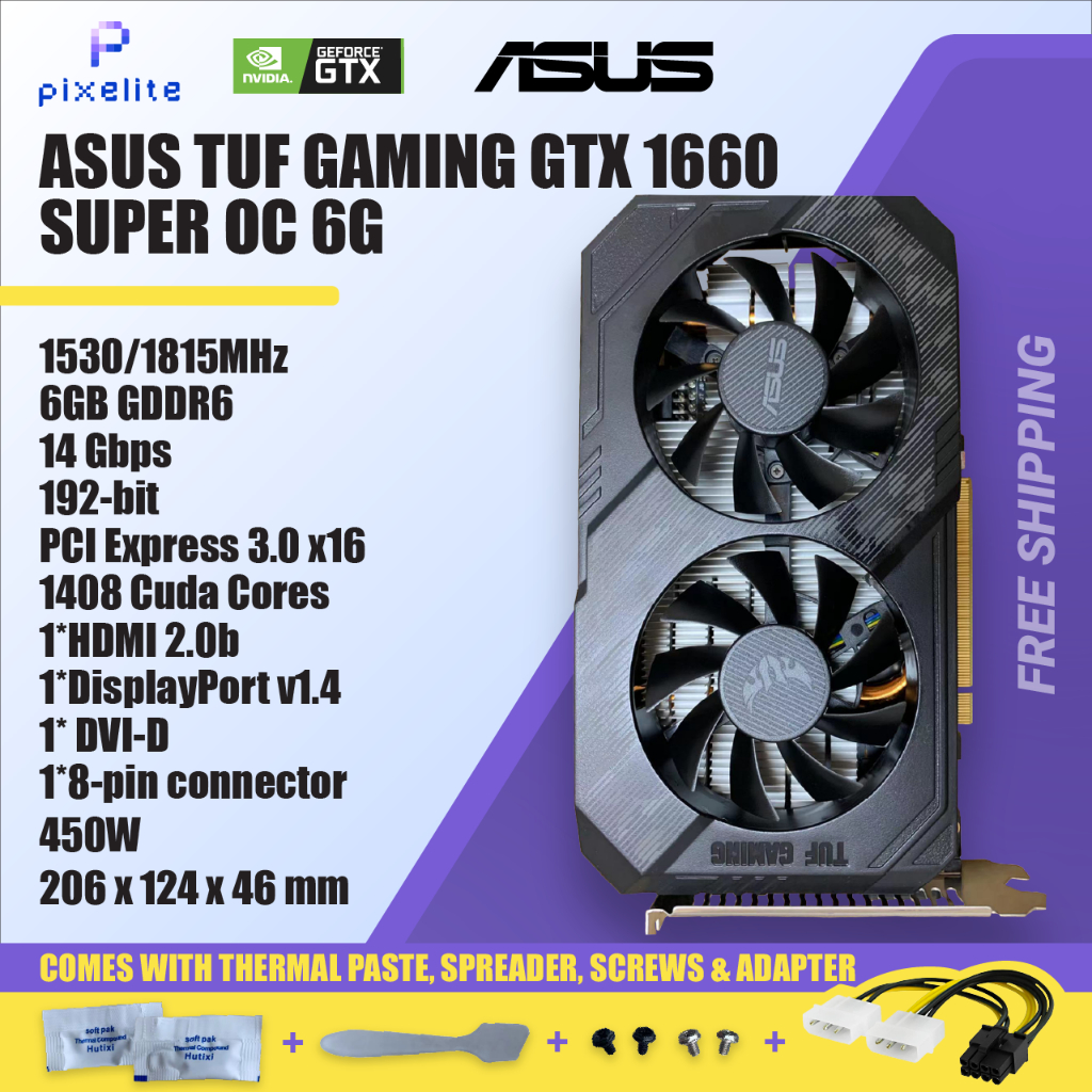 二手華碩 GTX 1660 超級 1660s 1660Ti TI 顯卡 grafik 卡 GPU GTX1660supe