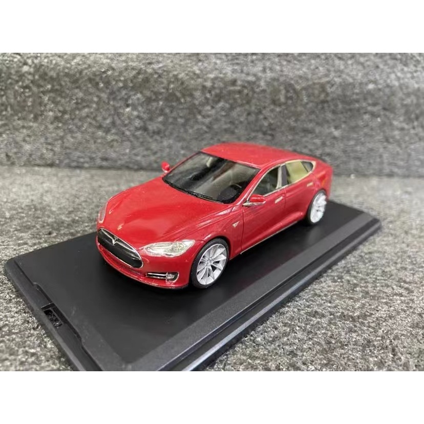 舒克 SCHUCO 1/43  特斯拉 Tesla Model S 樹脂汽車模型 散包