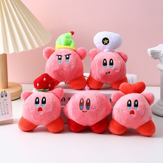 現貨 1件裝 日本任天堂遊戲 星之卡比 Kirby 柯比動漫人物卡比鑰匙扣卡通毛絨玩具娃娃軟填充柯比掛鉤毛絨兒童聖誕禮物