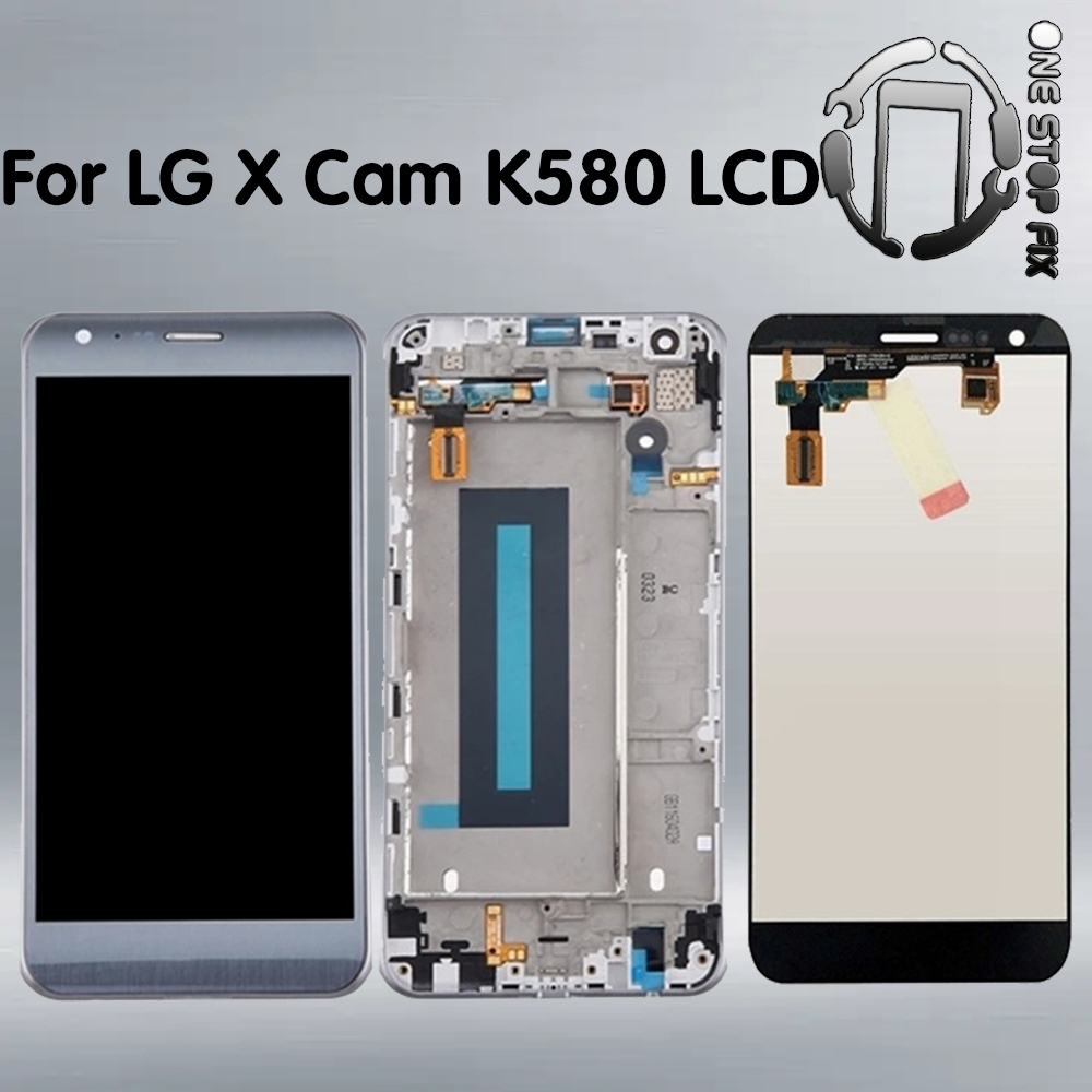 適用於 5.2" LG X Cam K580 K580DS K580I K580Y LCD 顯示屏觸摸屏數字化儀組件適用