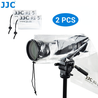 JJC 相機防雨罩 2件裝 全透明相機雨衣 可裝閃光燈 單眼微單相機防水配件