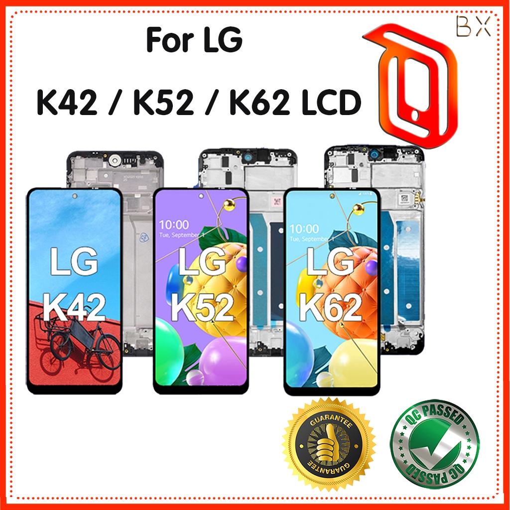 原裝 LCD 適用於 LG K42 K52 K62 LCD 顯示屏觸摸屏數字化儀組件更換 LG K420 K525 K5