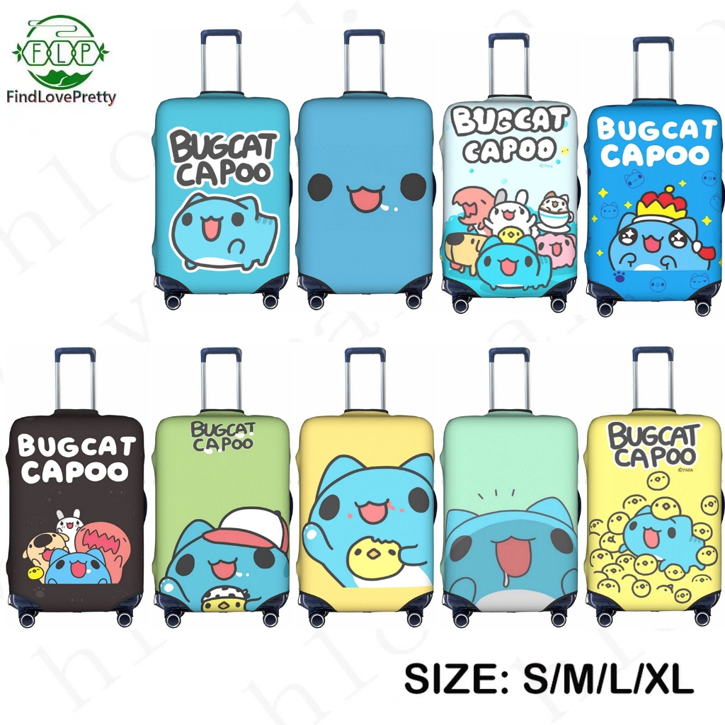 Bugcat CAPOO 可水洗旅行行李套搞笑卡通手提箱保護套適合 18-32 英寸行李箱