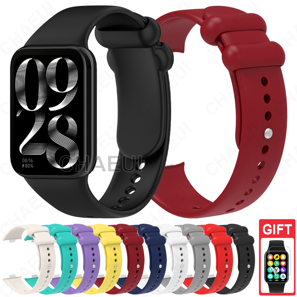 適用於小米手環8 Pro 錶帶 Mi Band 8 Pro / Redmi Watch 4 的矽膠錶帶手鍊錶帶更換配件