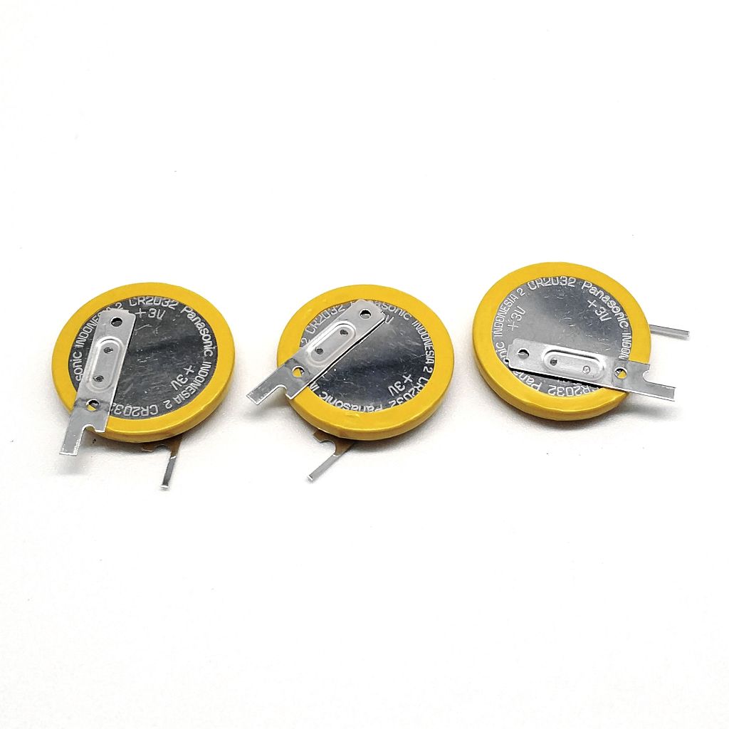 1PCS 鈕扣電池 CR2032/VCN 帶焊腳 設備主板CMOS電池V型