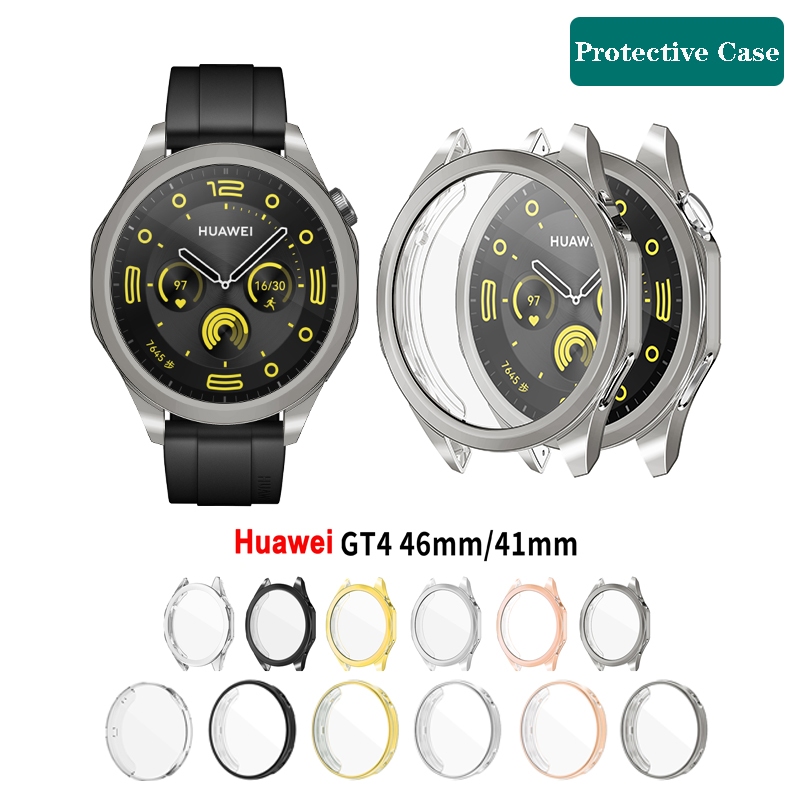 適用於華為手錶 GT4 41mm 46mm GT4 TPU 軟蓋保護電鍍保護殼適用於榮耀 Watch4 PRO