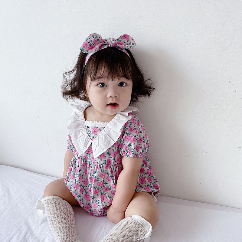 新生嬰兒連身衣女孩連衣裙中國新年連衣裙