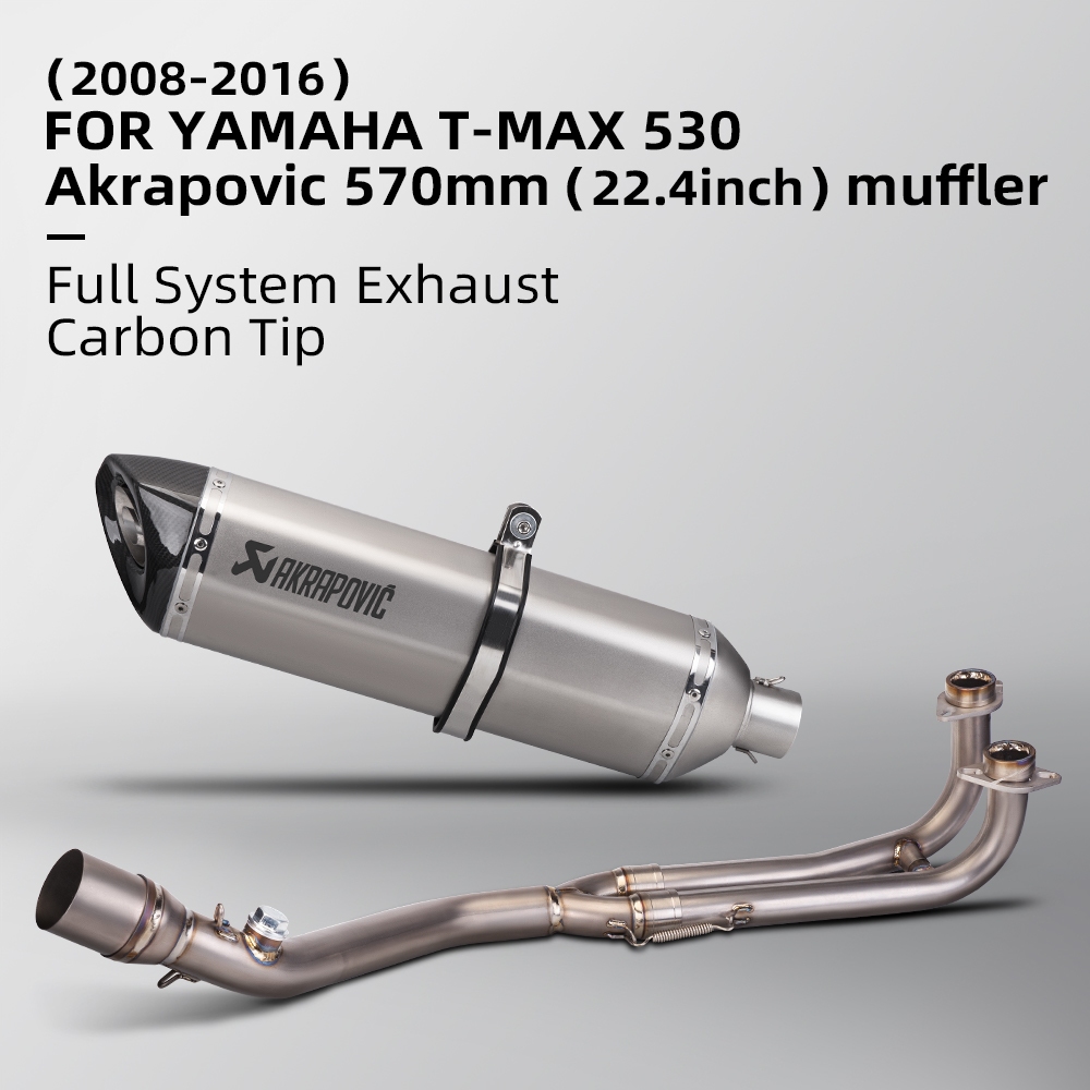 Akrapovic 適用於 tmax500/530 全排氣消聲器系統 2008-2016